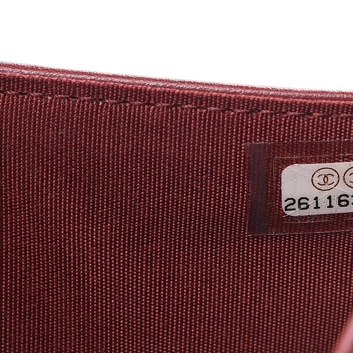Chanel Caviar Quilted Medium Boy Flap Wallet Burgundy 7 of 9