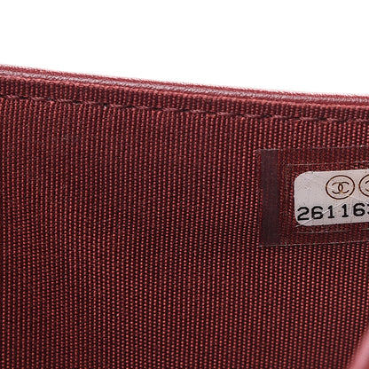 Chanel Caviar Quilted Medium Boy Flap Wallet Burgundy 7 of 9