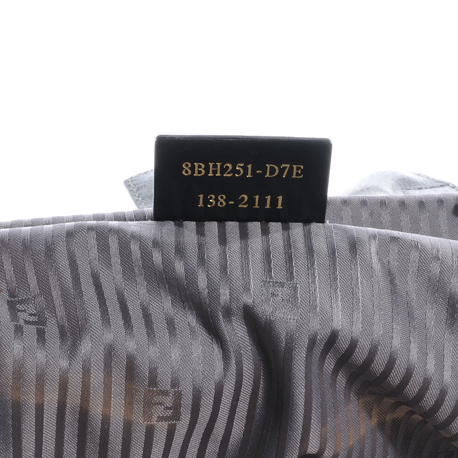 Fendi Vitello Elite Large 2Jours Tote Grigio Grigio Chiaro 7 of 11