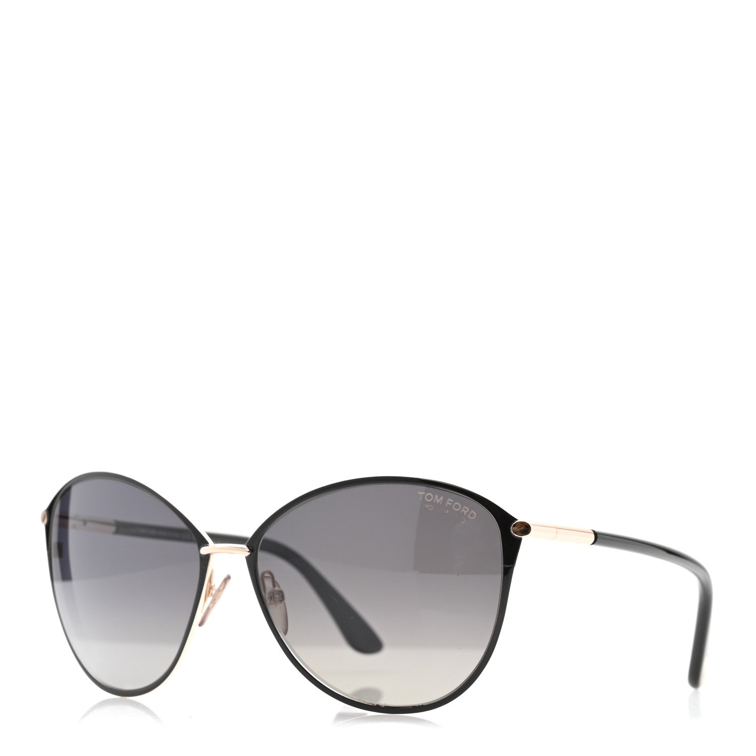 Tom Ford Penelope Vintage Round Sunglasses TF320 Black 1 of 8