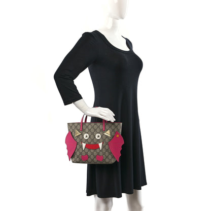 Gucci GG Supreme Monogram Kids Bat Tote 2 of 11