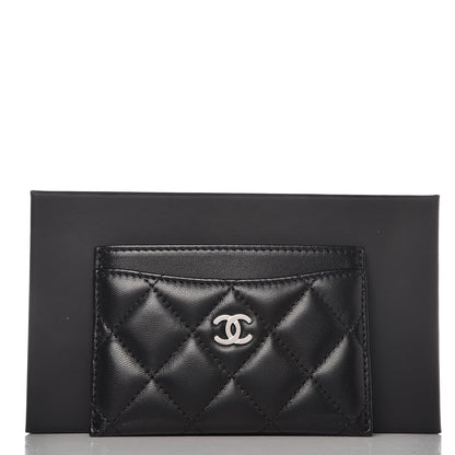 Chanel Lambskin Quilted Card Holder Black 8 of 8
