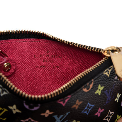 Louis Vuitton Monogram Multicolor Key Pouch Black Grenade 6 of 8