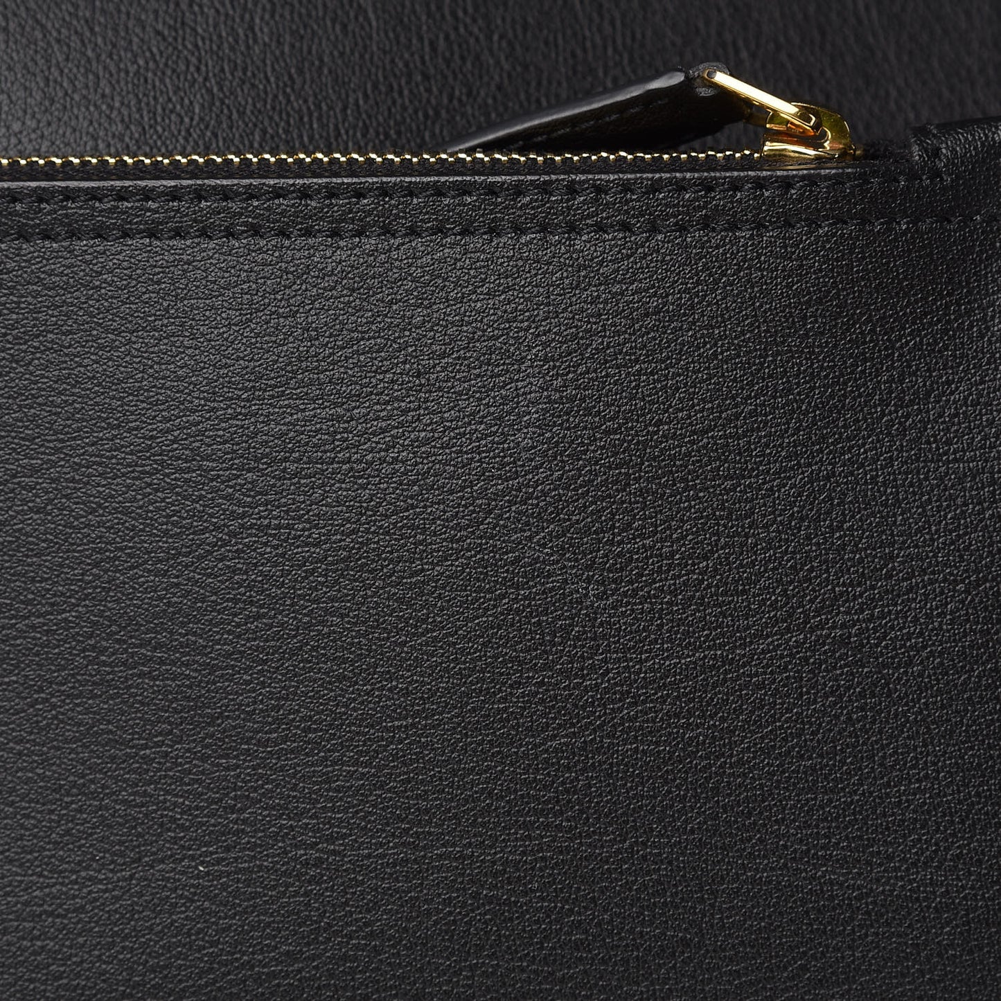 Calfskin Large Shopping Tote Black