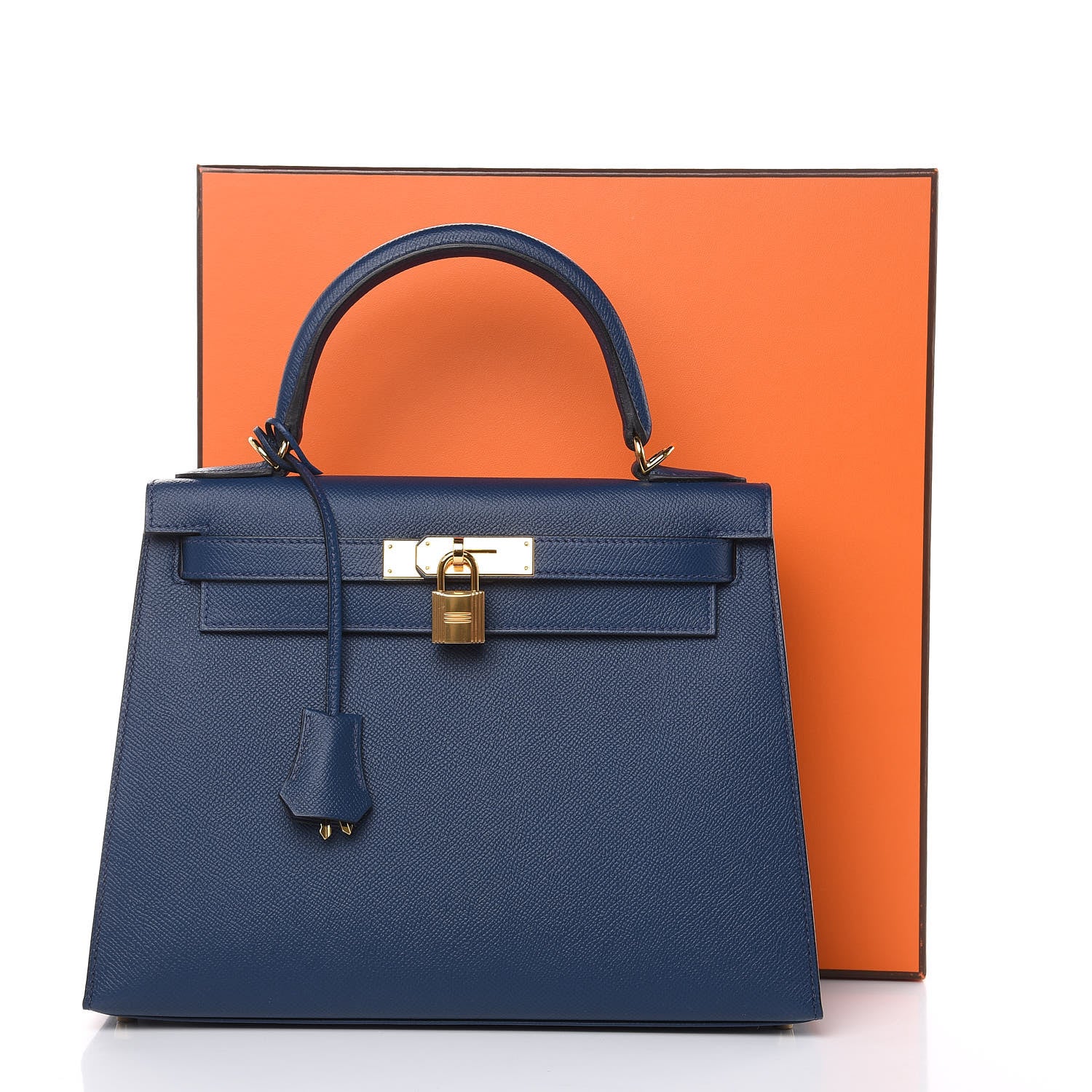 Hermes Epsom Kelly Sellier 28 Bleu De Malte 36 of 36