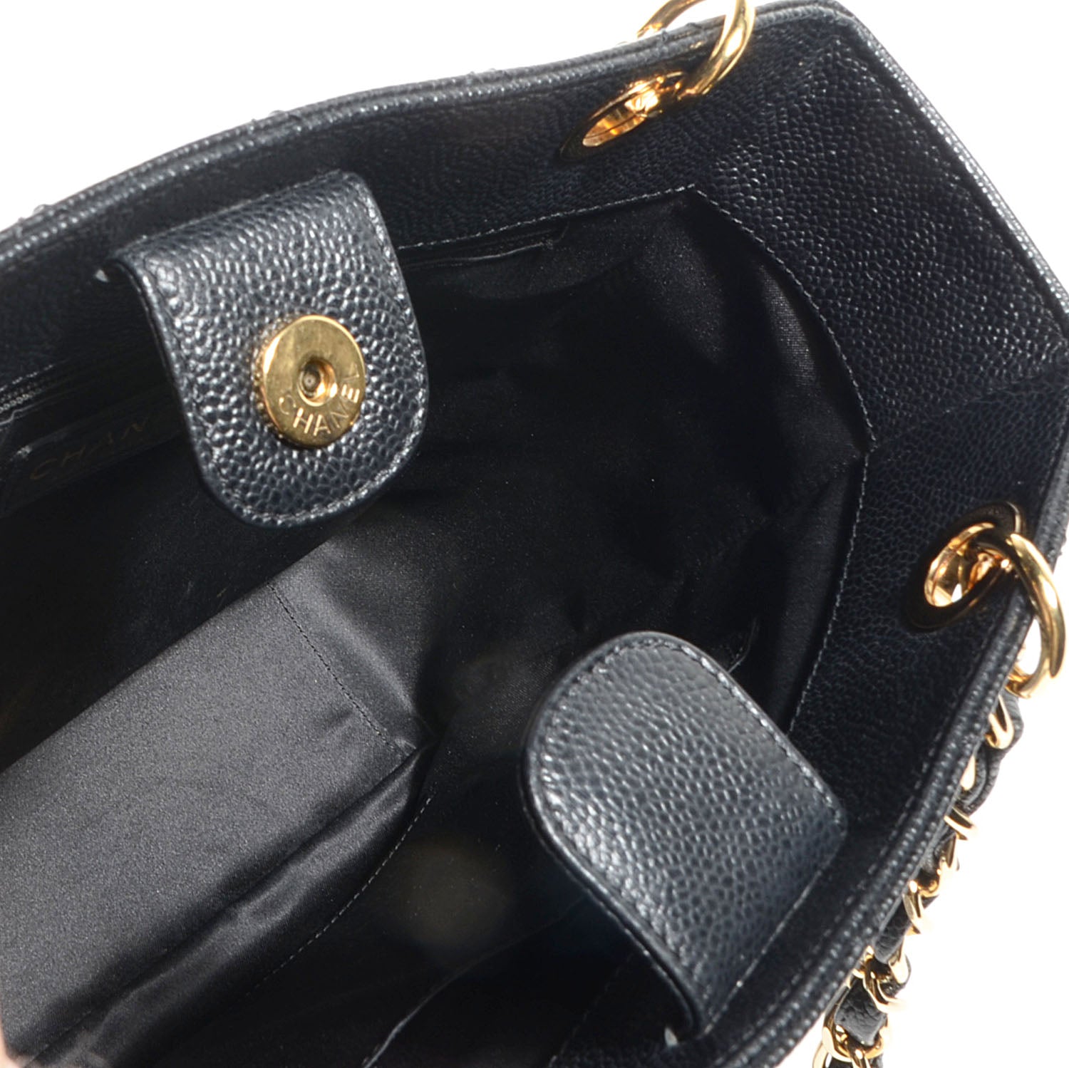 Chanel Caviar Petit Shopping Tote PST Black 5 of 7