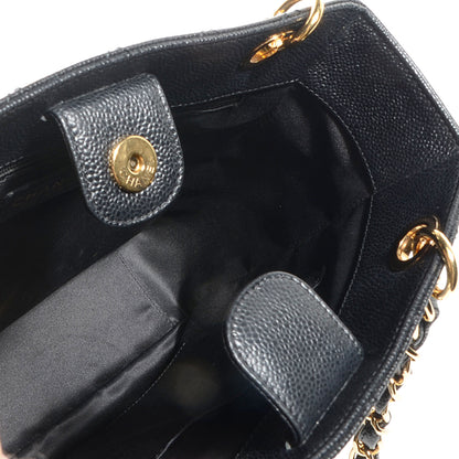 Chanel Caviar Petit Shopping Tote PST Black 5 of 7