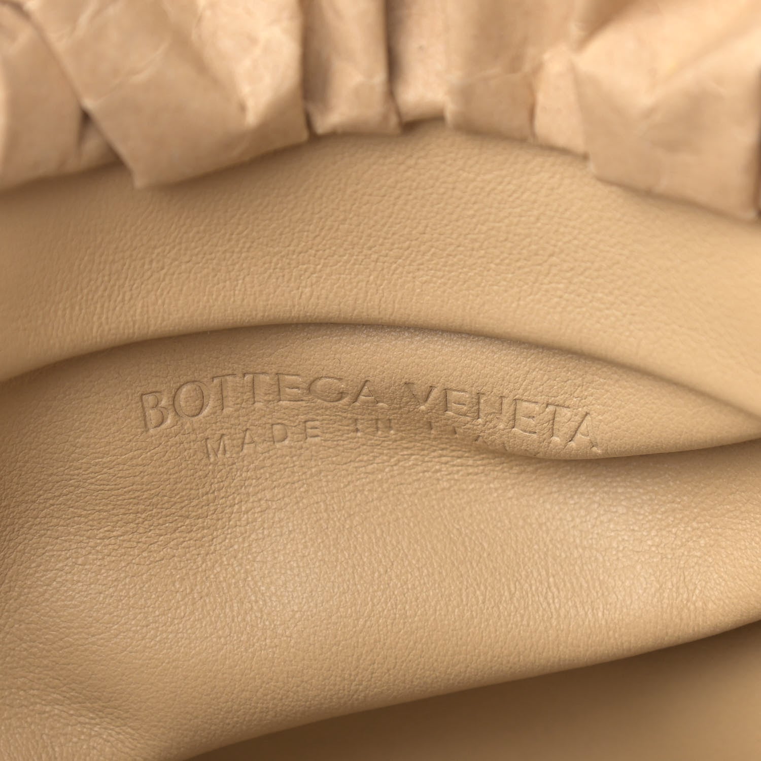 Bottega Veneta Paper The Pouch Chain Kraft 6 of 9