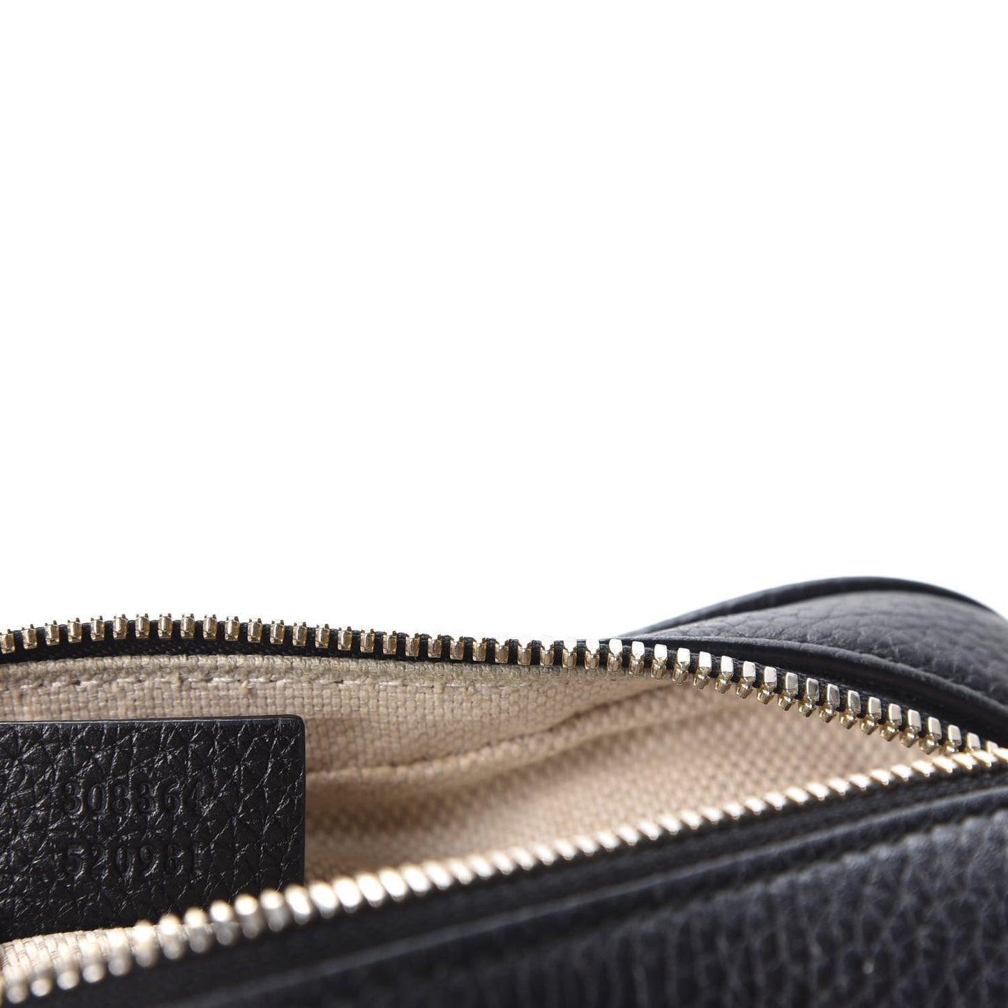 Pebbled Calfskin Small Soho Disco Bag Black