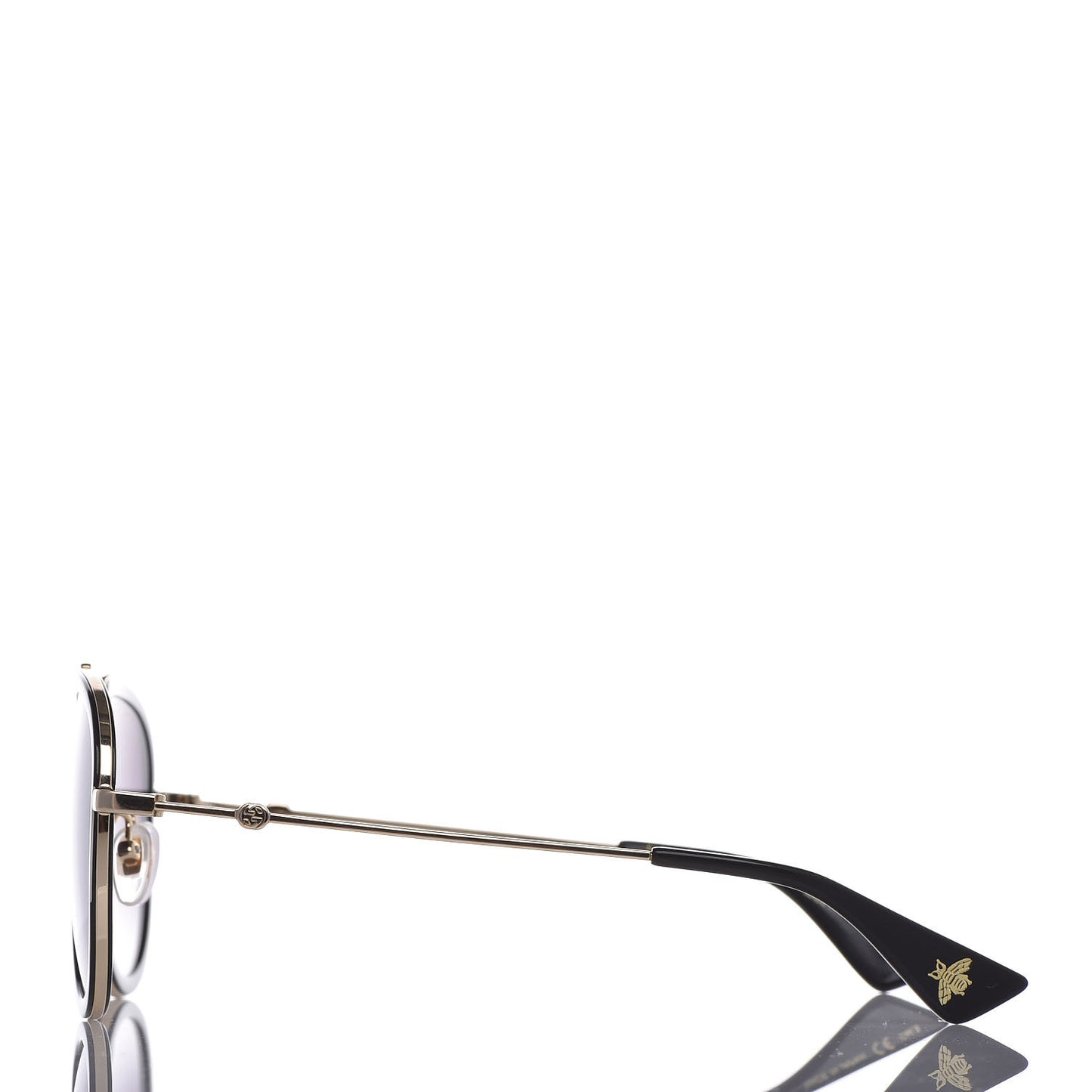 Aviator Sunglasses GG0062S Black White