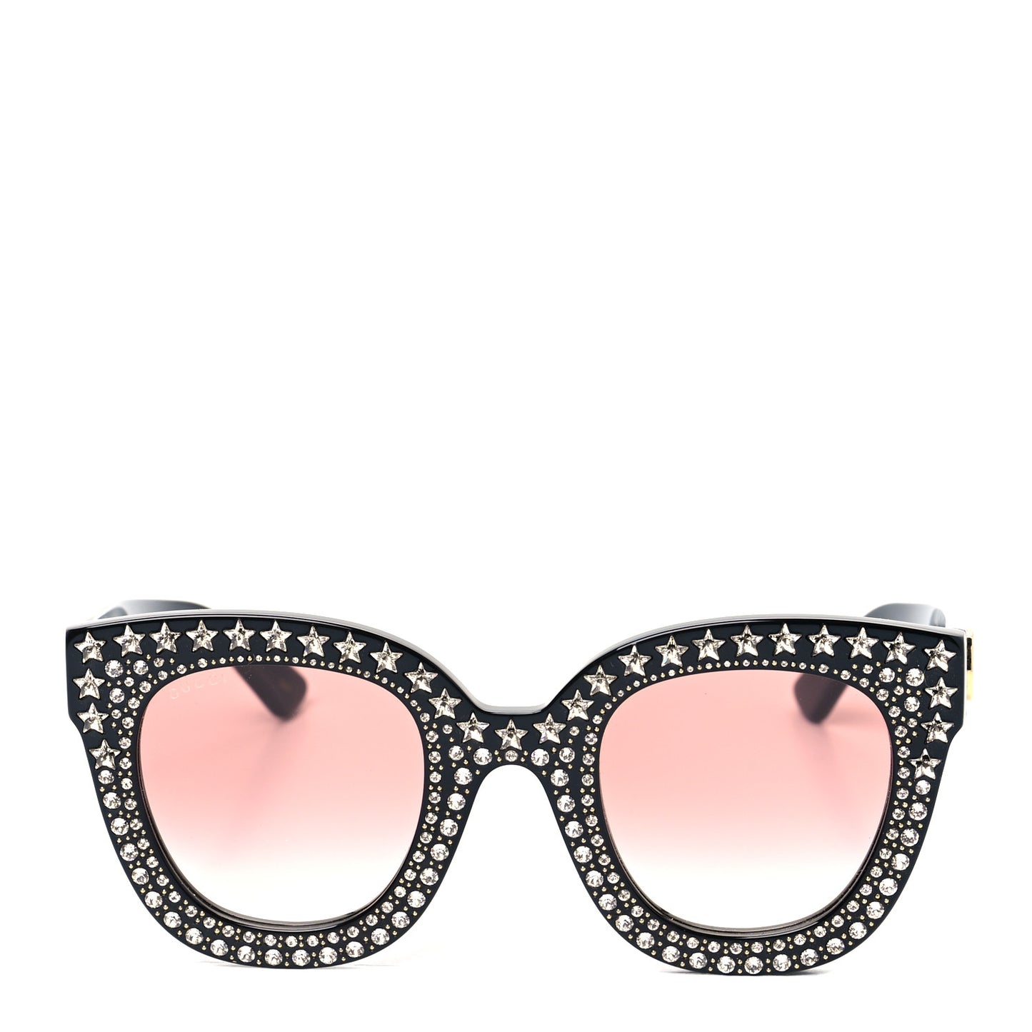 Acetate Stars Cat Eye Sunglasses GG0116S Black