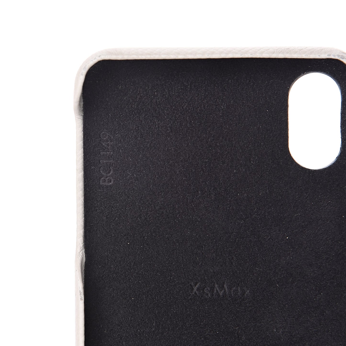 Monogram Taiga iPhone XS Max Bumper White