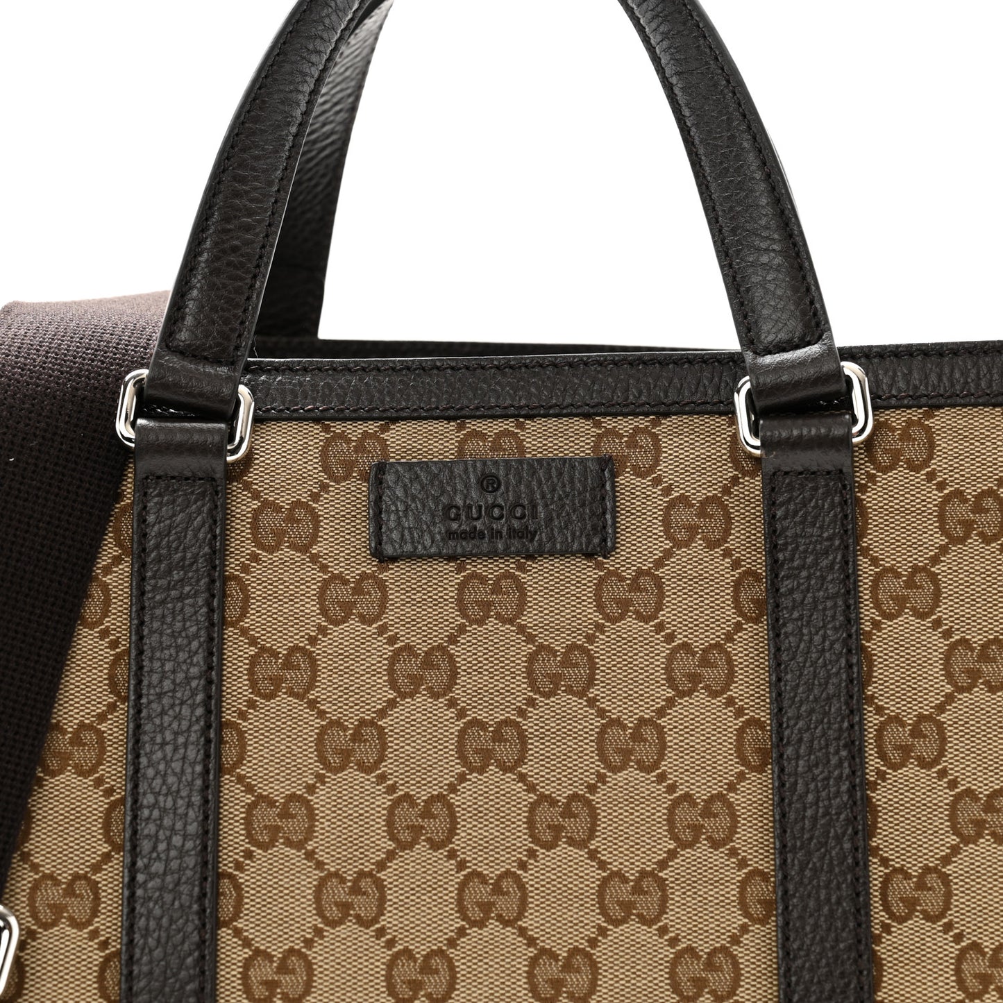 GG Monogram Large Joy Tote Bag Dark Brown