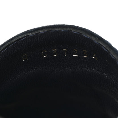 Chanel Suede Calfskin Cork CC Wedge Sandal 39 Navy Blue 9 of 10
