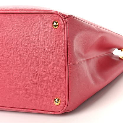 Prada Saffiano Large Galleria Double Zip Tote Peonia 8 of 8