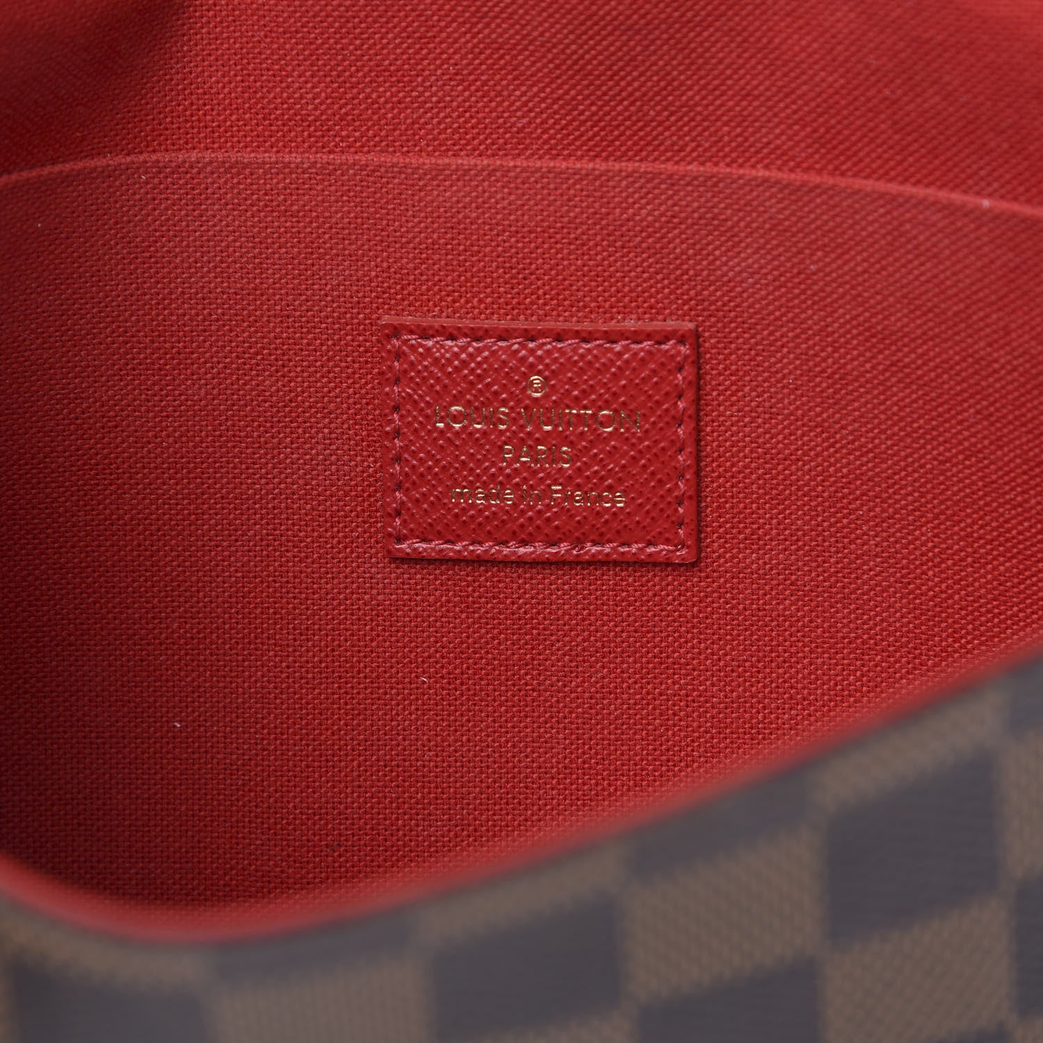 Louis Vuitton Damier Ebene Pochette Felicie Chain Wallet 5 of 9