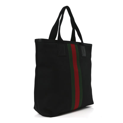 Gucci Techno Canvas Web Vertical Tote Black 3 of 10
