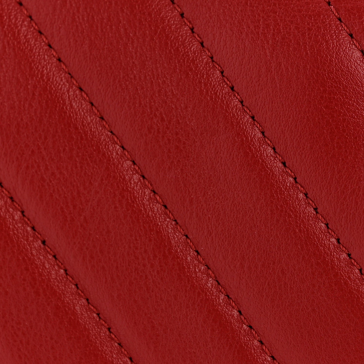 Chanel Calfskin Chevron Quilted Large Statement Flap Red 11 of 12