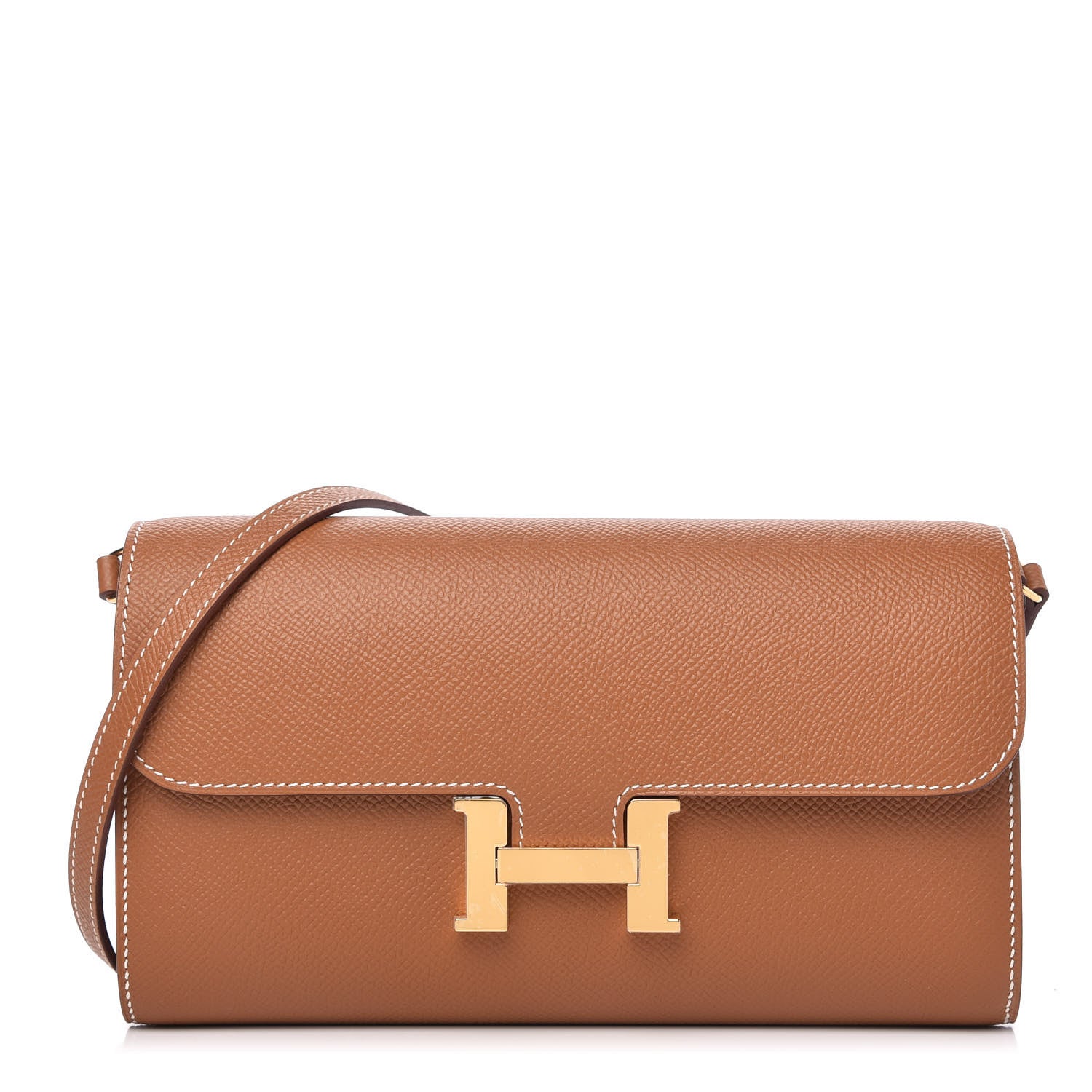 Hermes Epsom Constance Long Wallet To Go Gold 1 of 10