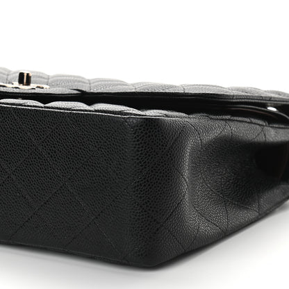 Chanel Caviar Quilted Jumbo Double Flap Black 9 of 9