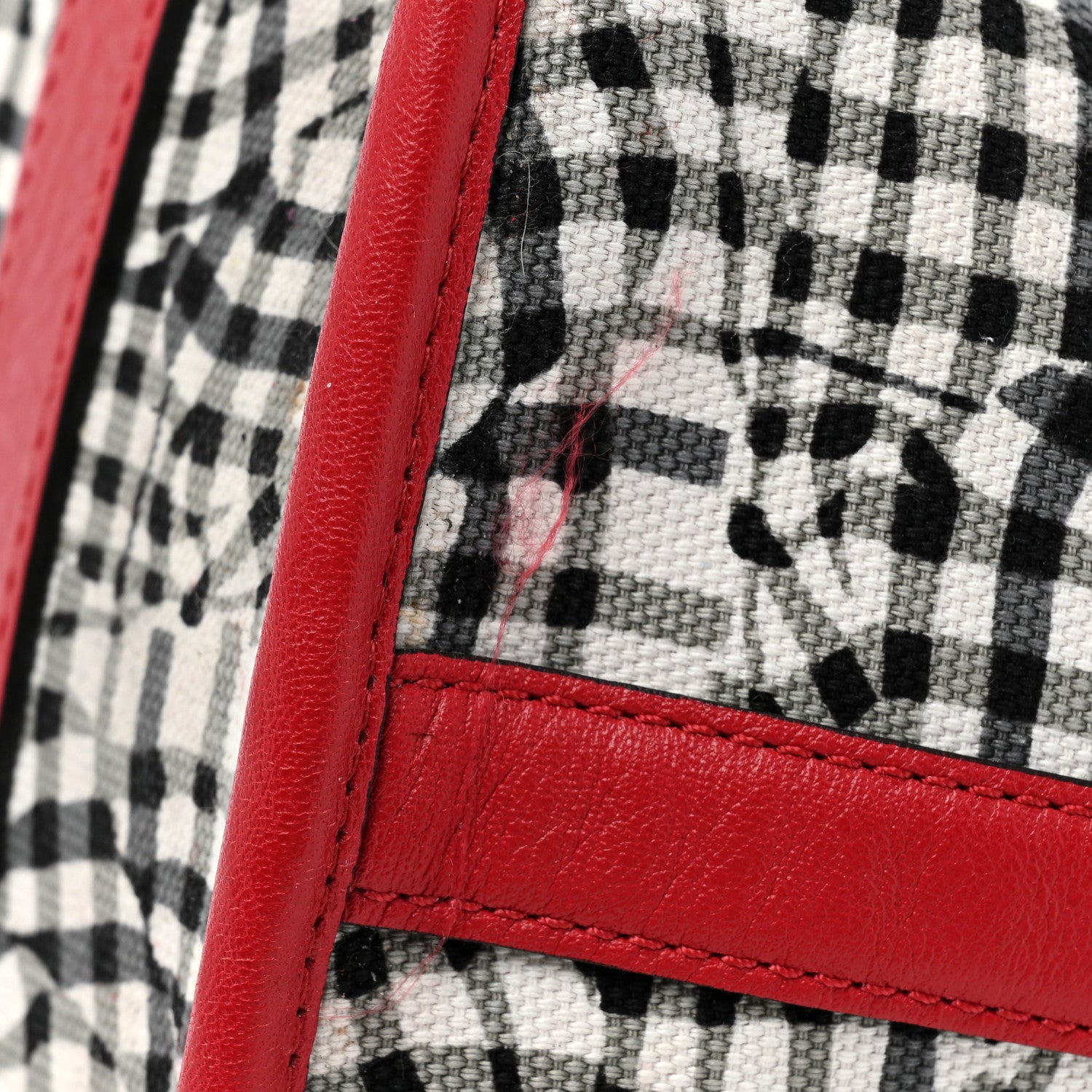 MCM Visetos Large Liz Reversible Shopper Tote Ruby Red 18 of 21