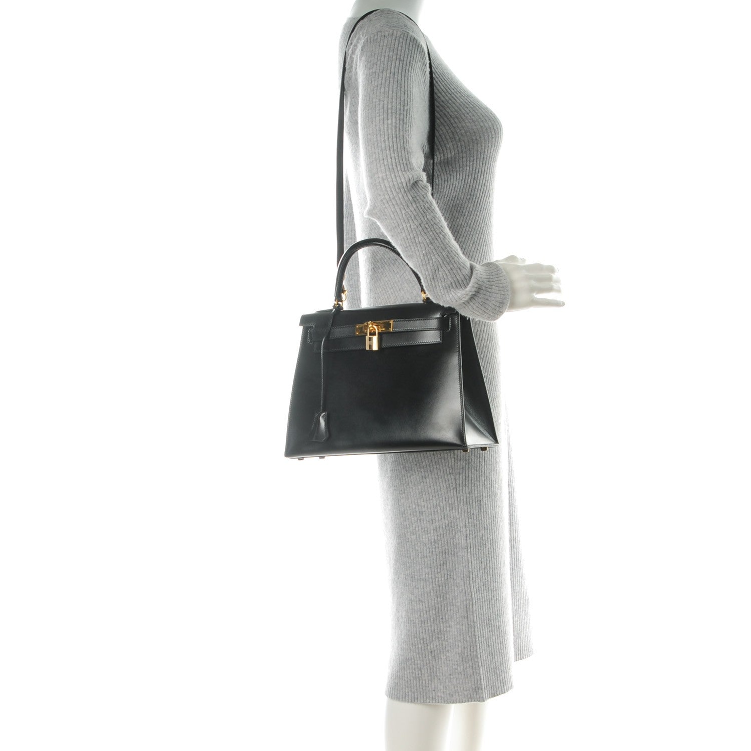 Hermes Box Kelly Sellier 28 Black 2 of 25