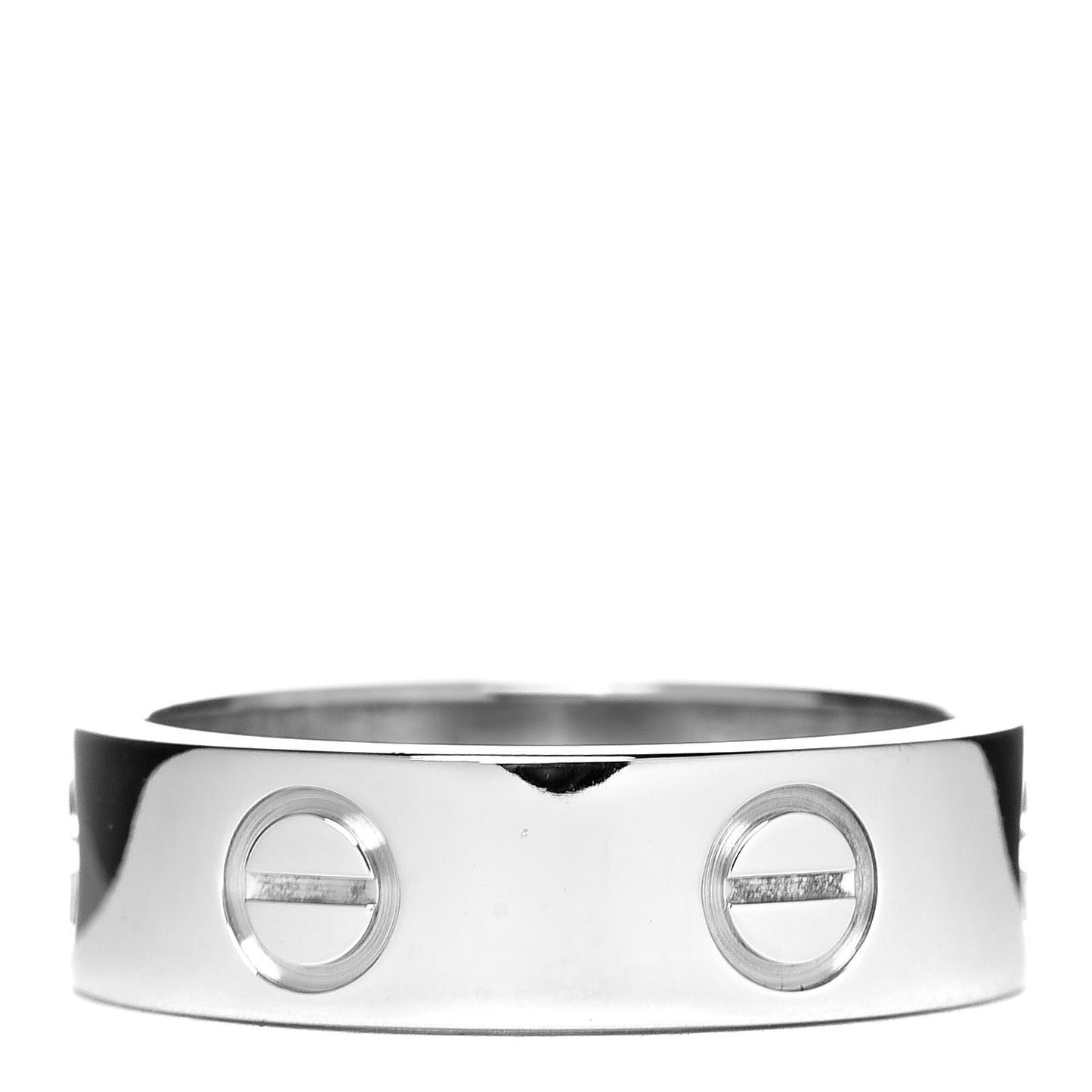 18K White Gold 5.5mm LOVE Ring 51 5.75