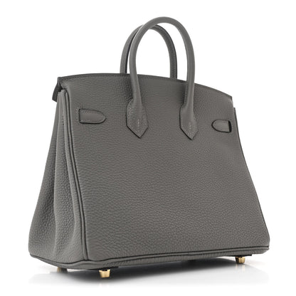 Hermes Togo Birkin 25 Gris Meyer 3 of 11