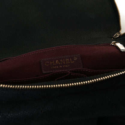 Chanel Iridescent Grained Calfskin Quilted Globe Trotter Vanity Case Black 6 of 16