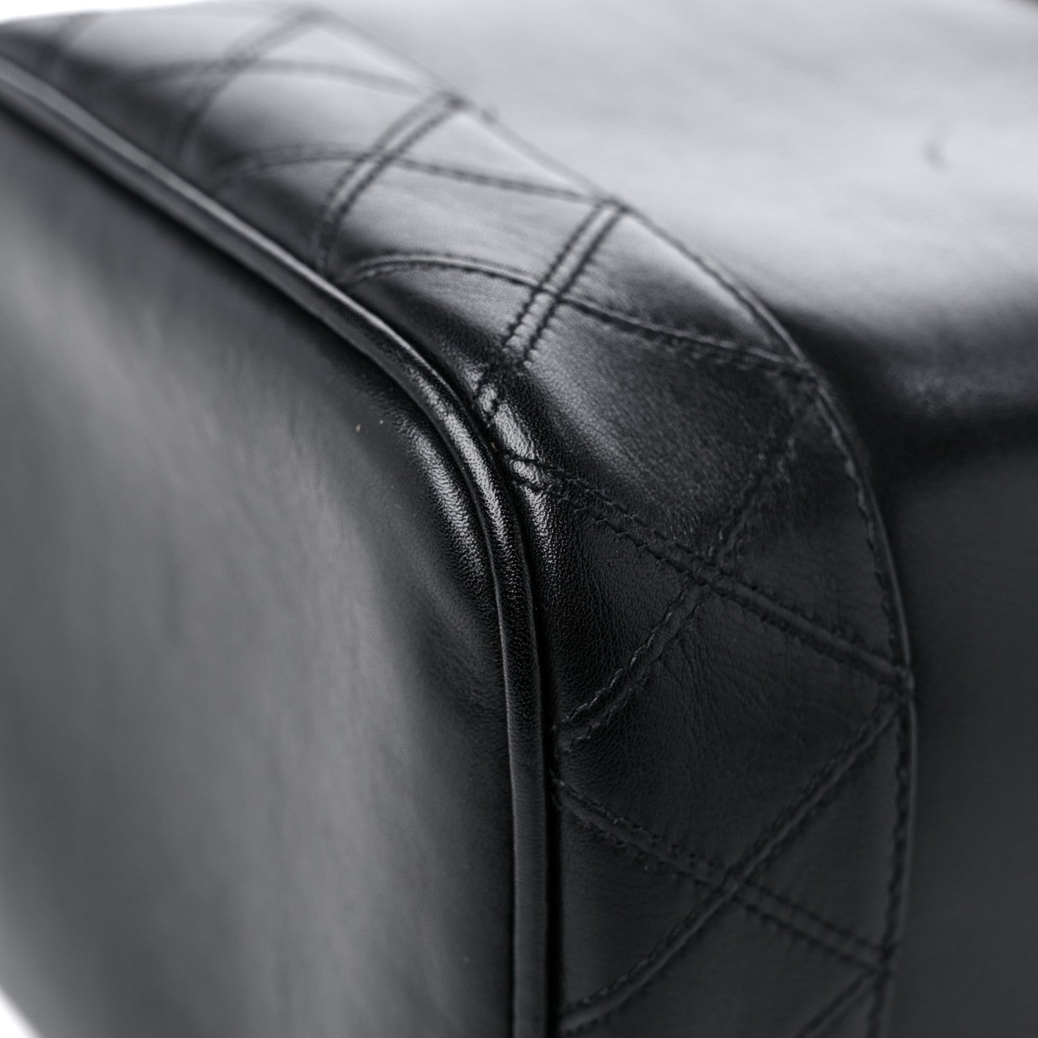 Chanel Lambskin Vanity Cosmetic Case Black 10 of 14