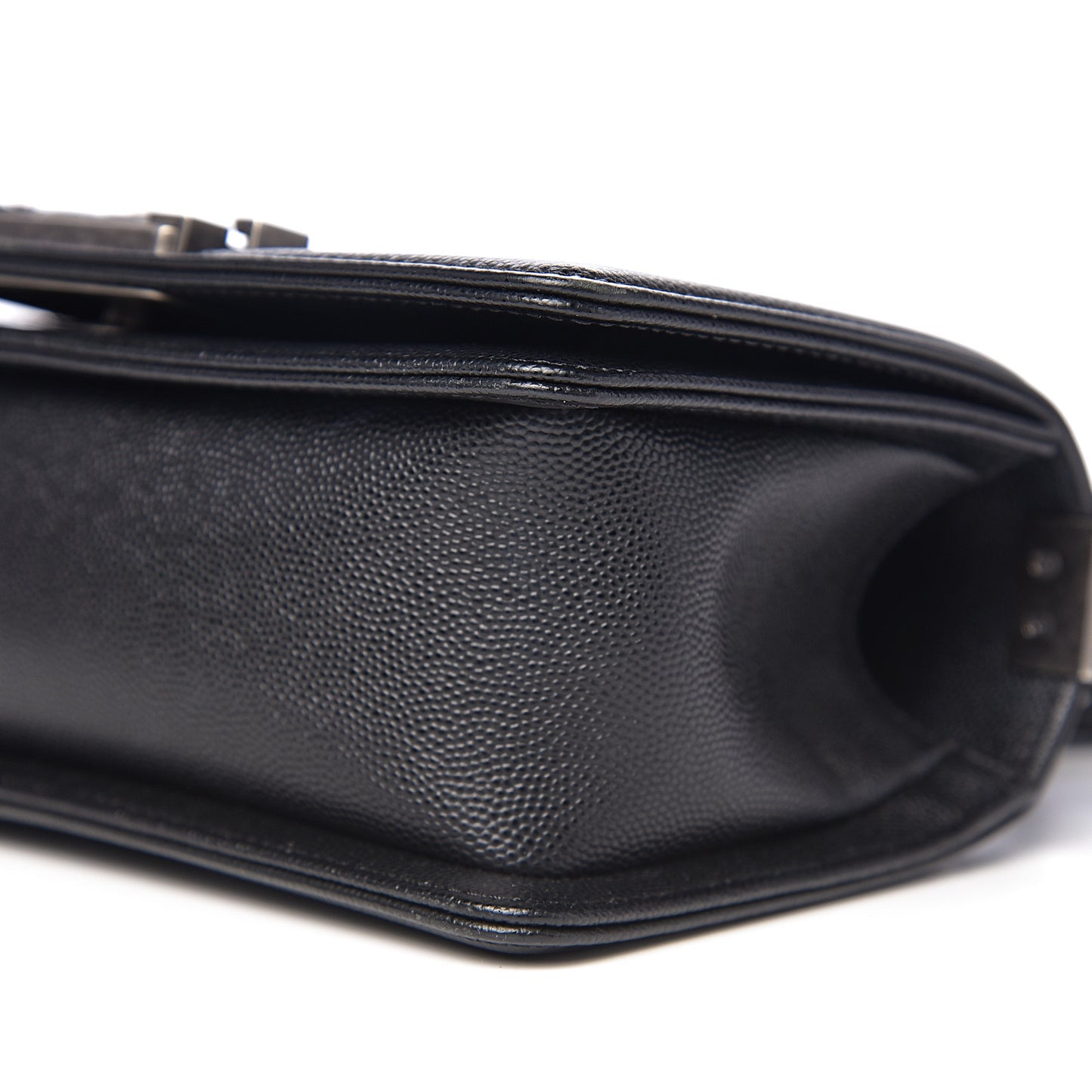 Caviar Quilted Small Boy Flap Black
