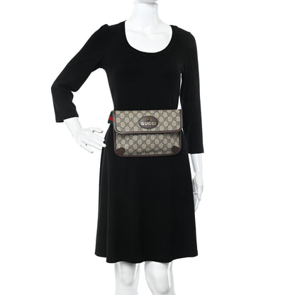Gucci GG Supreme Monogram Neo Vintage Web Belt Bag Brown 2 of 10