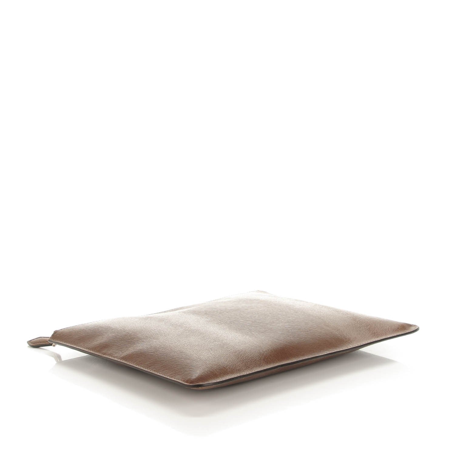 Givenchy Calfskin Calf Hair Embossed Large Pouch Dark Brown 4 of 9