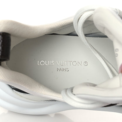 Louis Vuitton Calfskin LV Nylon Flight Mode Archlight Sneaker 38 Navy Blue 7 of 8