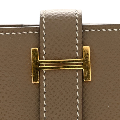 Hermes Epsom Bearn Compact Wallet Etoupe 9 of 10