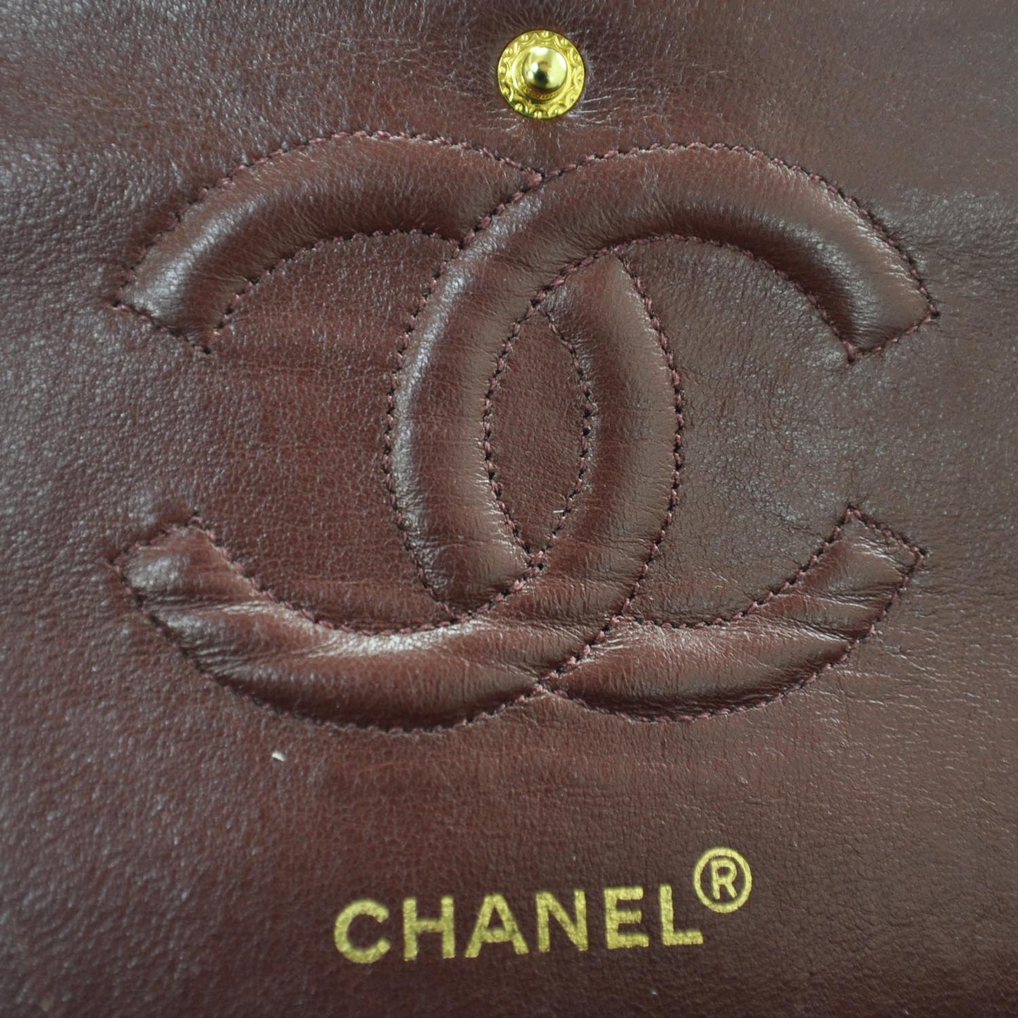 Lambskin Medium Double Flap Black