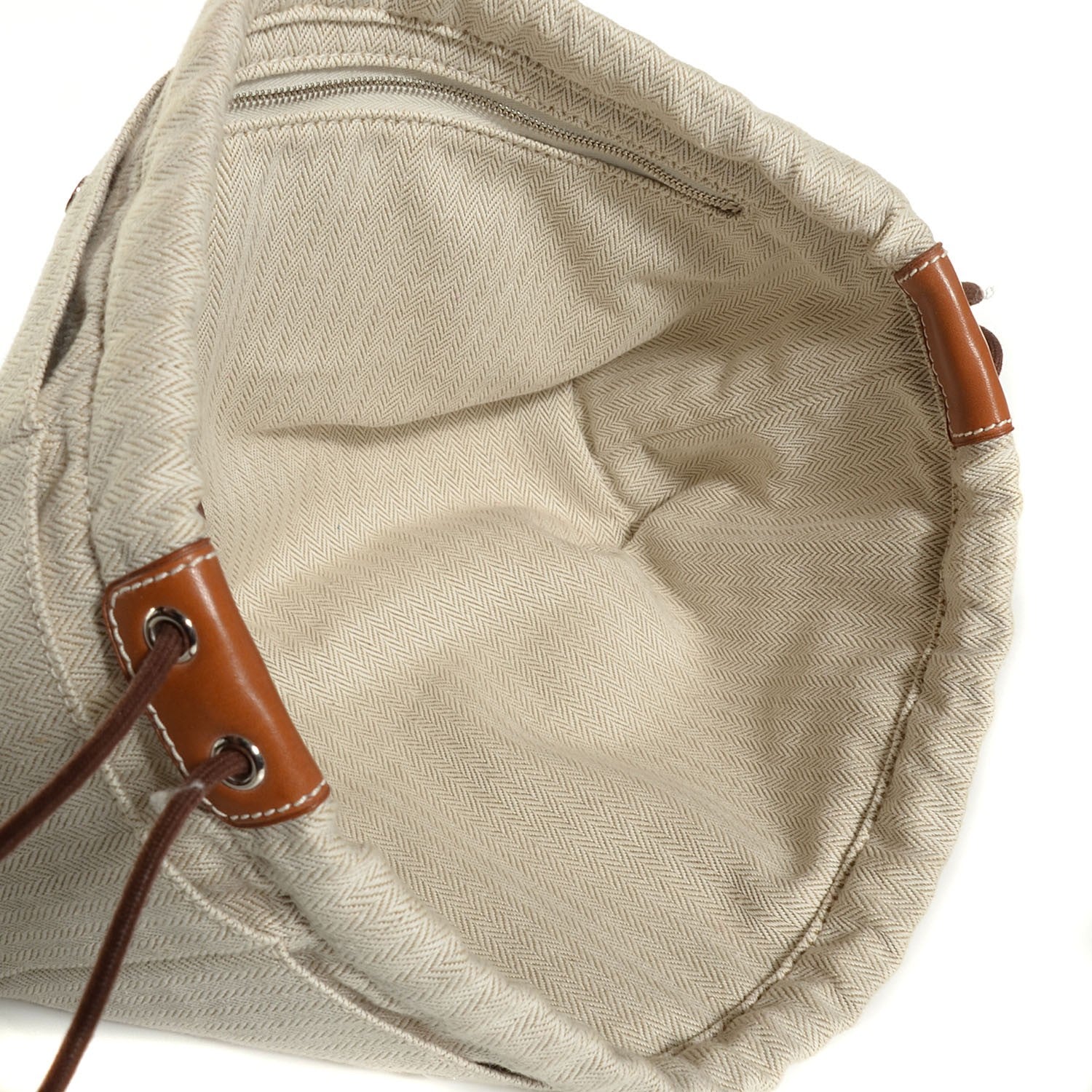 Hermes Canvas Barenia Fourbi 25 MM Pouch Naturel Fauve 5 of 13