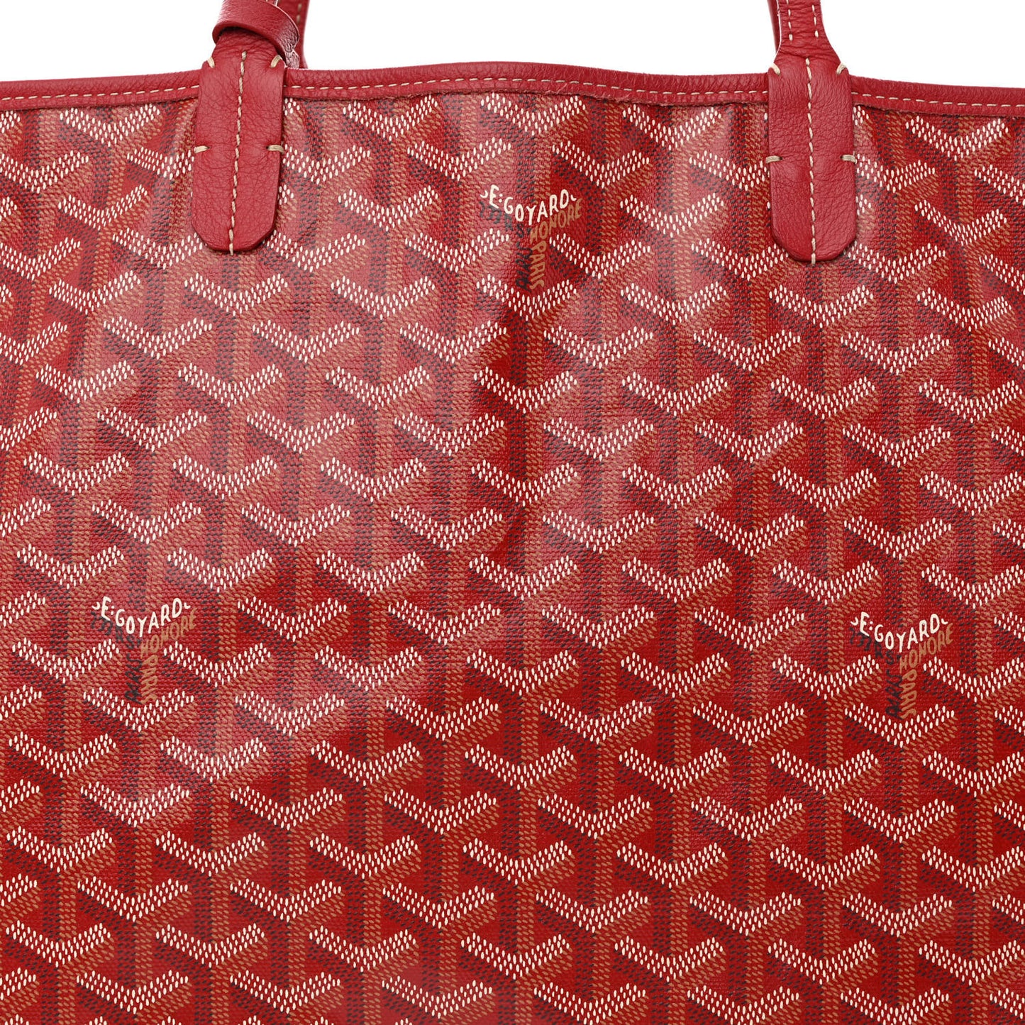 Goyardine Reversible Anjou PM Red
