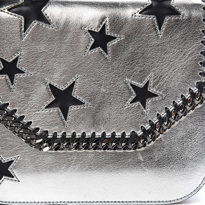 Stella McCartney Metallic Alter Nappa Medium Star Falabella Box Shoulder Bag Silver 16 of 16