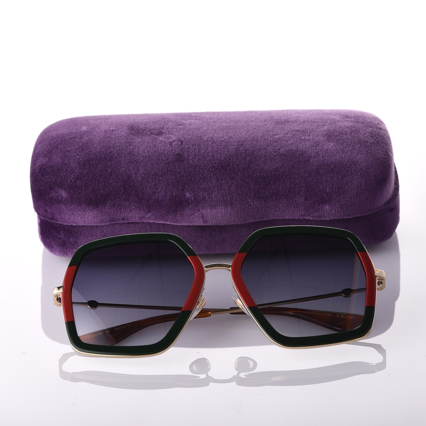Square Frame Web GG0106S Sunglasses Tortoise