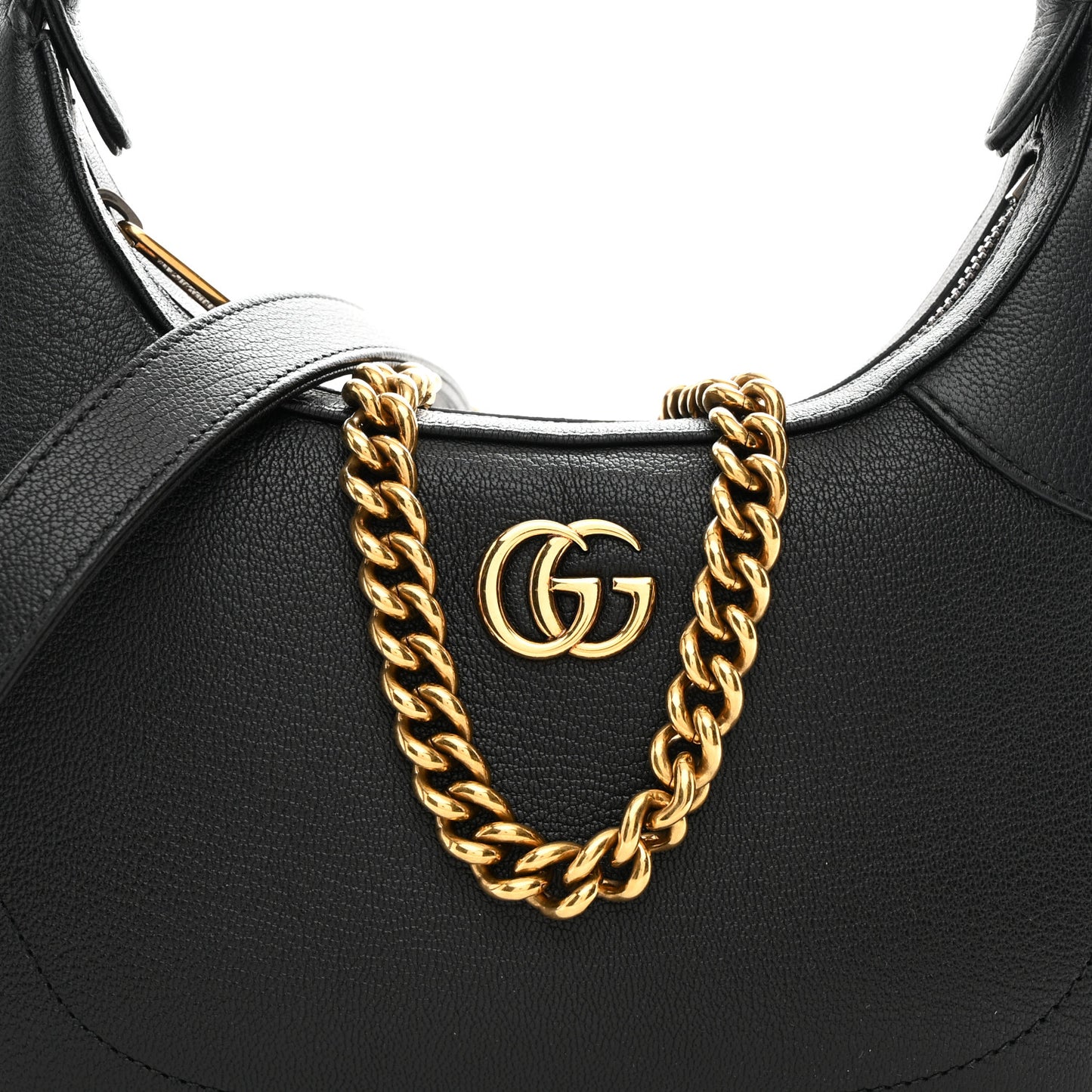 Goatskin Small Aphrodite Shoulder Bag Black
