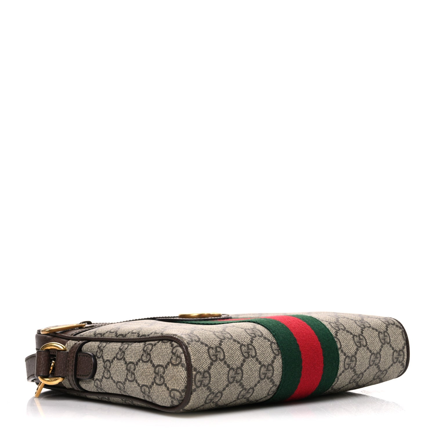 Gucci GG Supreme Monogram Web Small Ophidia Messenger Bag Brown 3 of 9