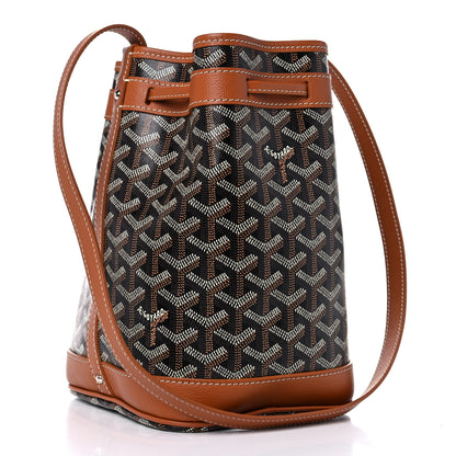 Goyard Goyardine Petit Flot Bucket Bag PM Black Gold 6 of 21