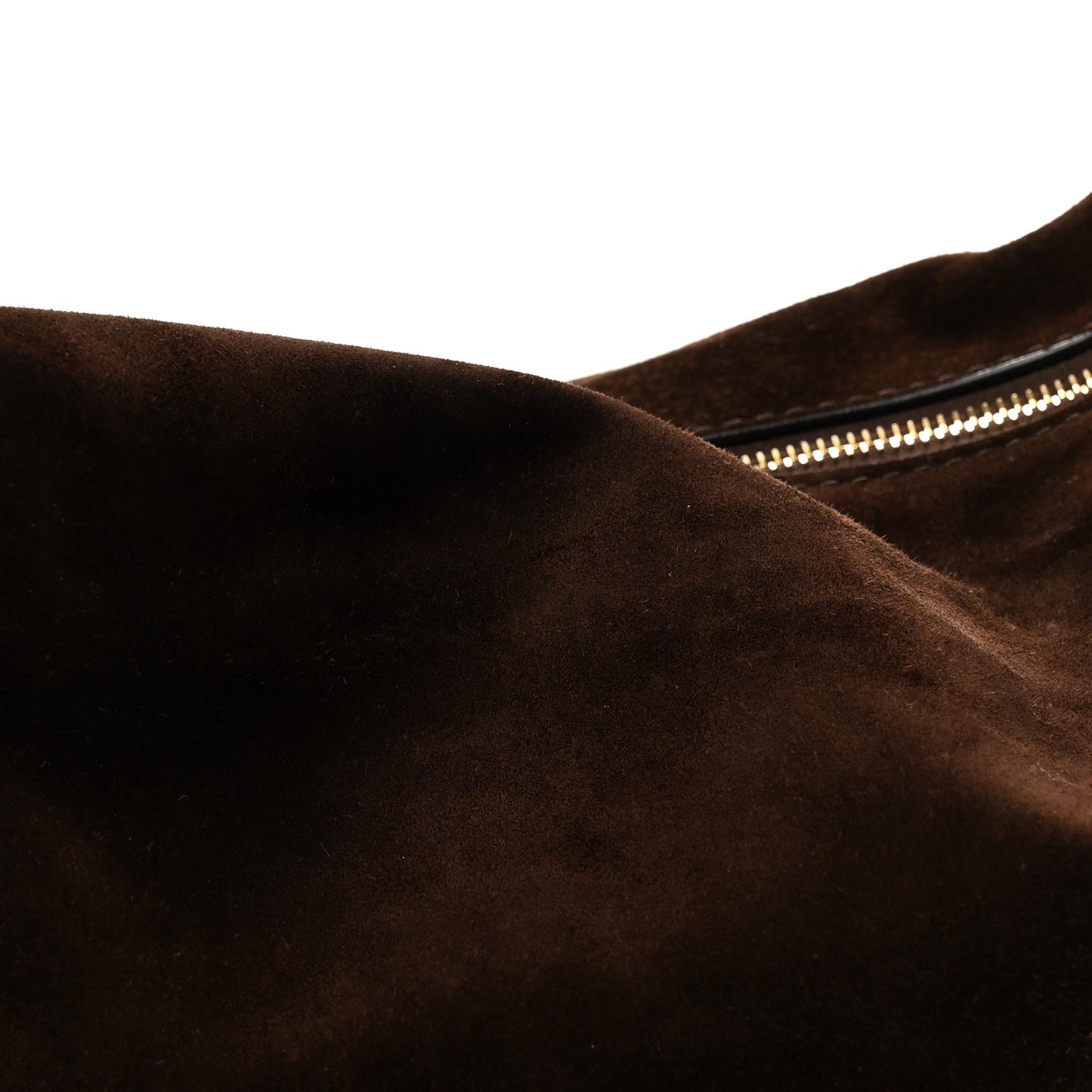 Suede Calfskin Medium Olivia Hobo Coffee