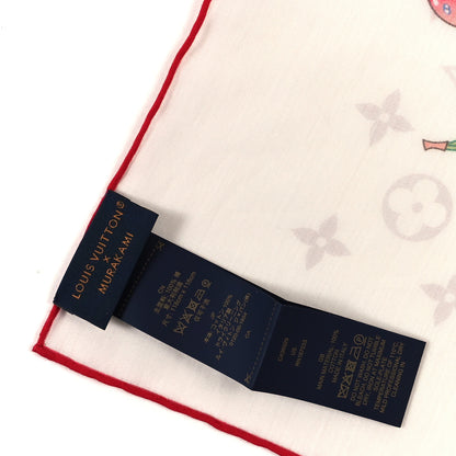 Louis Vuitton LV X TM Cotton Monogram Cerise Shawl White 3 of 3