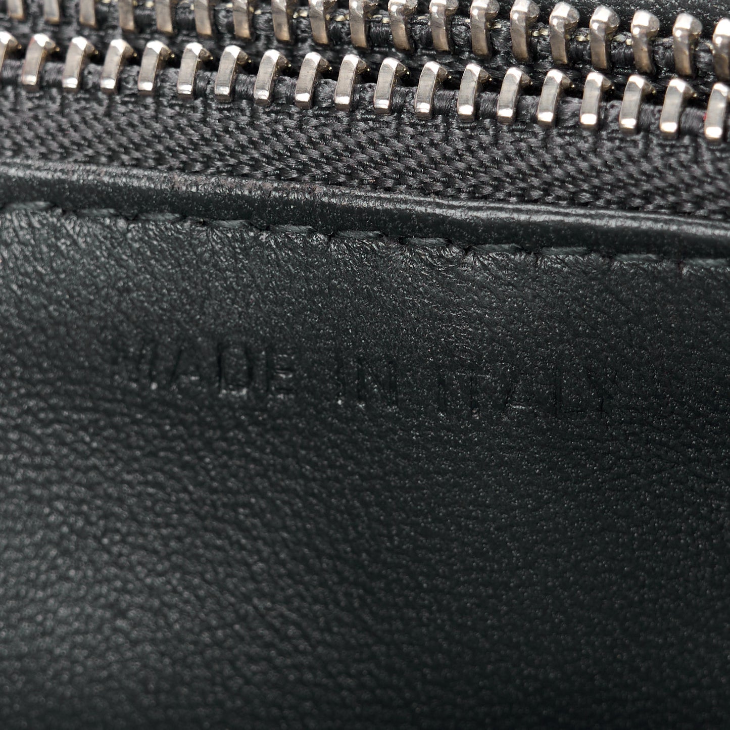 Metallic Patent Micro-Cannage Diorama Wallet on Chain Pouch Silver