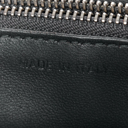 Christian Dior Metallic Patent Micro-Cannage Diorama Wallet on Chain Pouch Silver 7 of 11