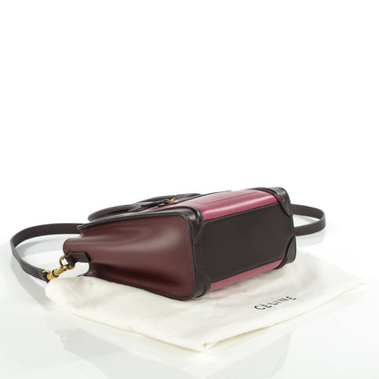 Celine Satin Calfskin Nano Tri-Color Luggage Orchid 4 of 8