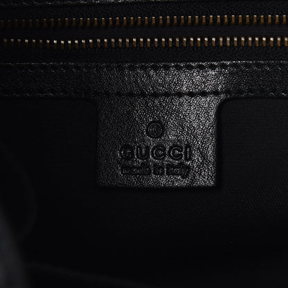 Gucci Pebbled Calfskin Medium Interlocking Icon Shoulder Bag Black 6 of 10