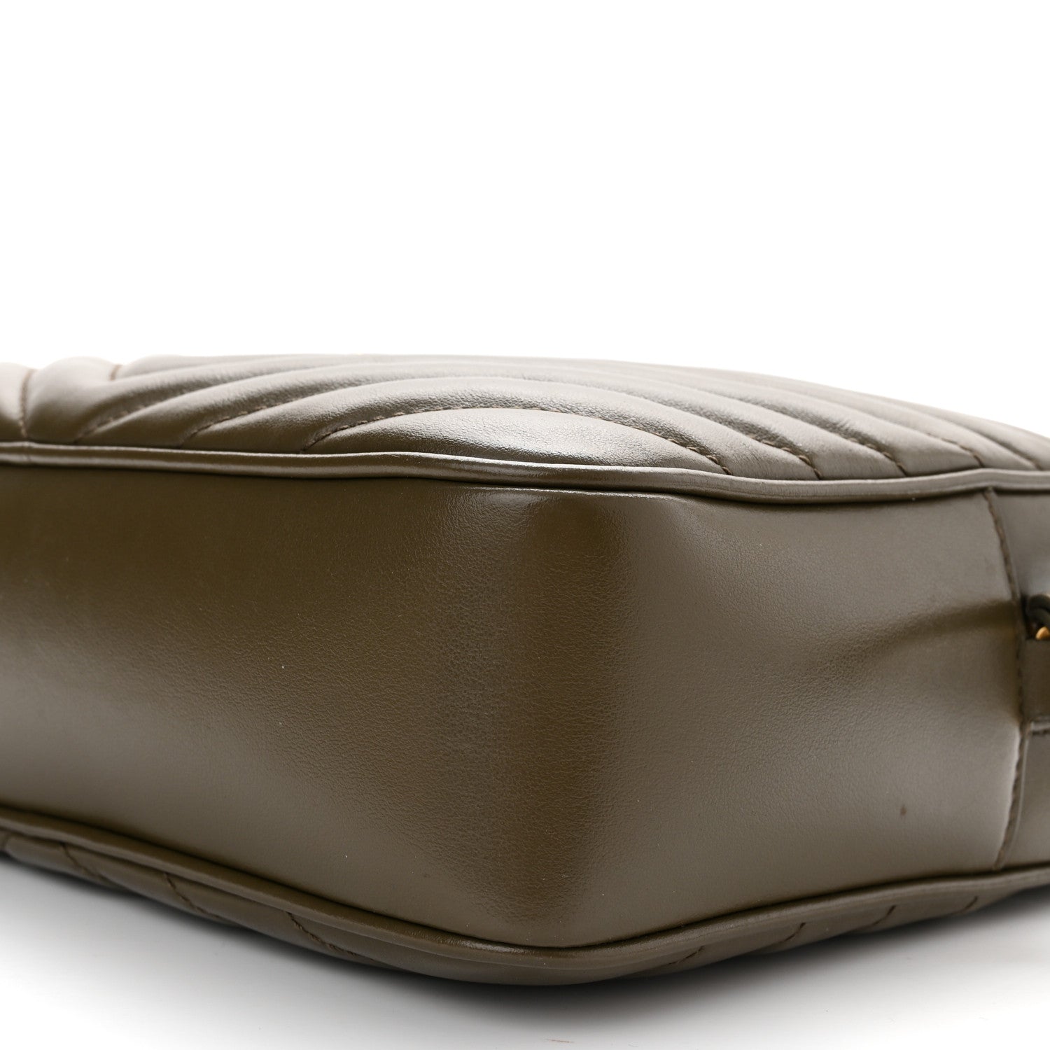 Saint Laurent Calfskin Matelasse Monogram Lou Camera Bag Military Olive 10 of 11
